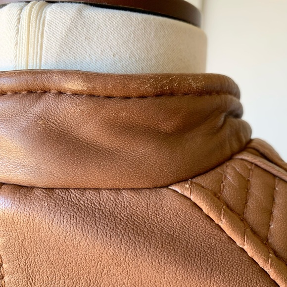 ZARA Women's Leather Biker Jacket - Picture 14 of 15